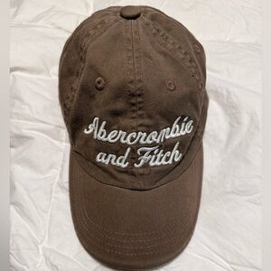 Abercrombie & Fitch Brown Logo Hat Y2K Vintage 2000s Casual Streetwear